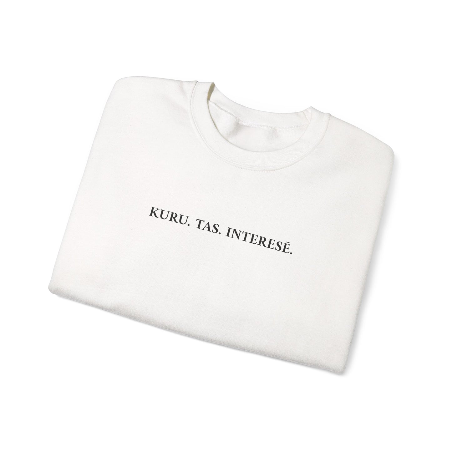 Džemperis - "KURU. TAS. INTERESĒ."