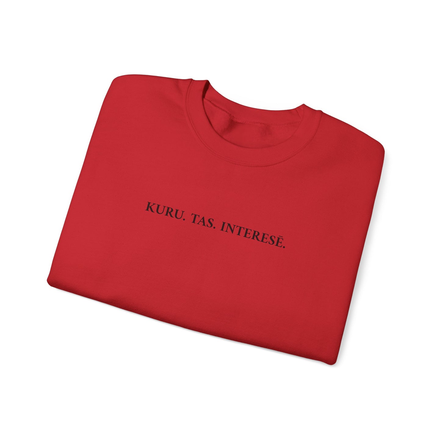 Džemperis - "KURU. TAS. INTERESĒ."