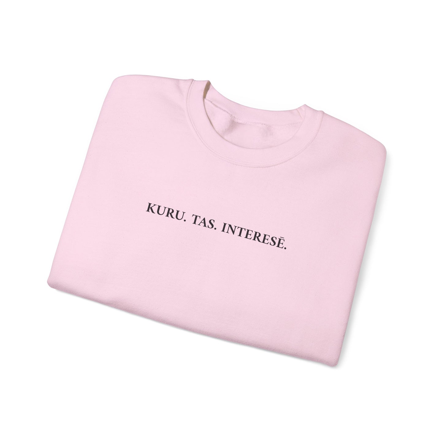 Džemperis - "KURU. TAS. INTERESĒ."