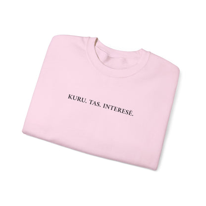 Džemperis - "KURU. TAS. INTERESĒ."