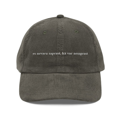 Kepka - "es nevaru saprast, kā var nesaprast"