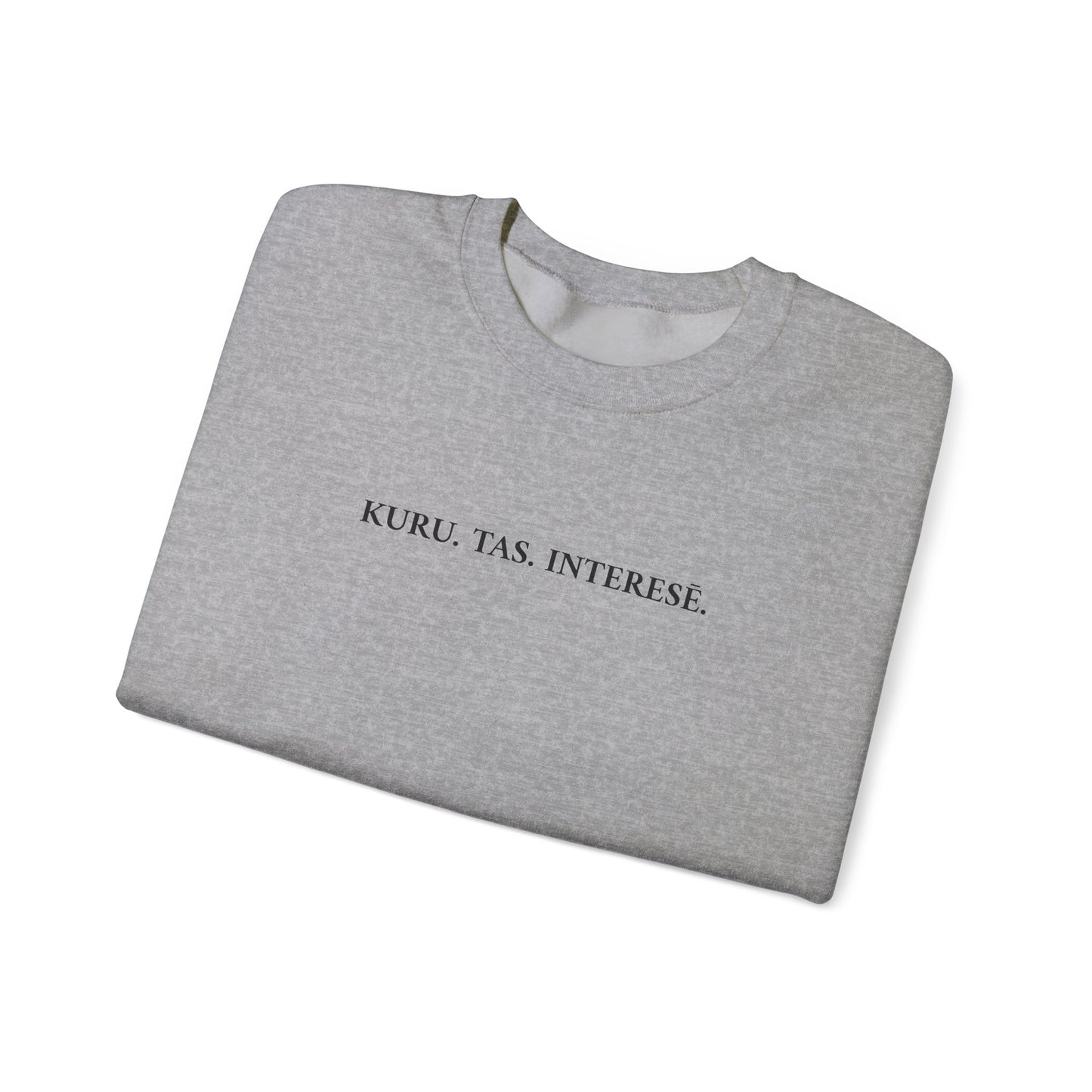 Džemperis - "KURU. TAS. INTERESĒ."