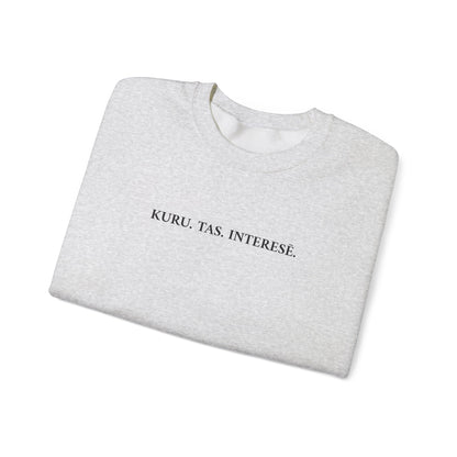 Džemperis - "KURU. TAS. INTERESĒ."