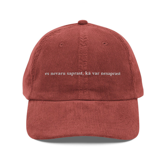 Kepka - "es nevaru saprast, kā var nesaprast"
