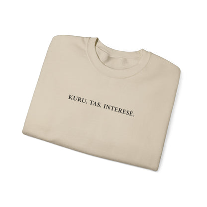 Džemperis - "KURU. TAS. INTERESĒ."
